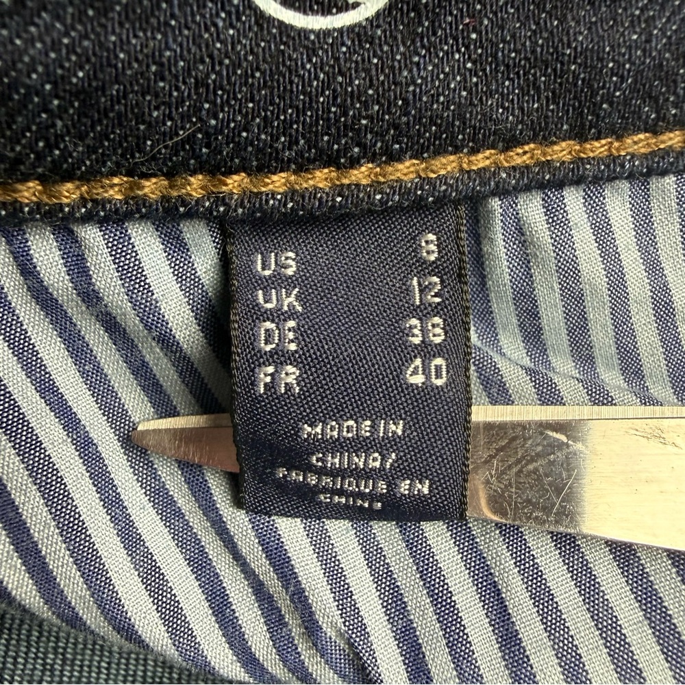 Lands' End Jeans 8 Blue Dark Wash Straight Leg Fit 2 Stretch Denim NEW NWOT😍 - Picture 6 of 13
